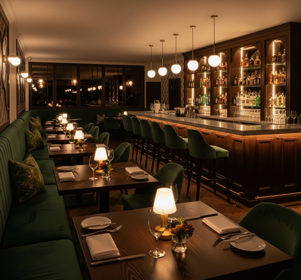 modern bar and restaurant visualization